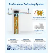 VEVOR Water Softener Whole House Water Softener System 40000 Grains Touch Panel