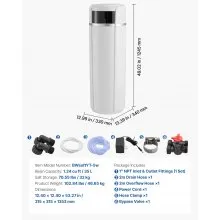 VEVOR Water Softener Whole House Water Softener System 40000 Grains Touch Panel