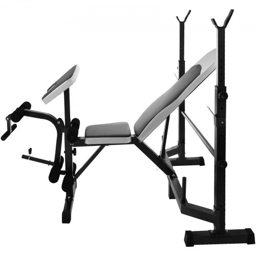 Multi Station Weight Bench Press Leg Curl Home Gym Weights Equipment Adjustable
