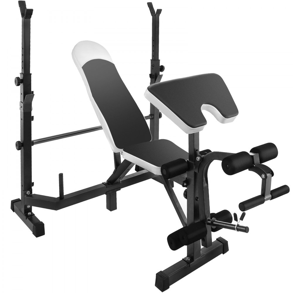 Multi Station Weight Bench Press Leg Curl Home Gym Weights Equipment Adjustable