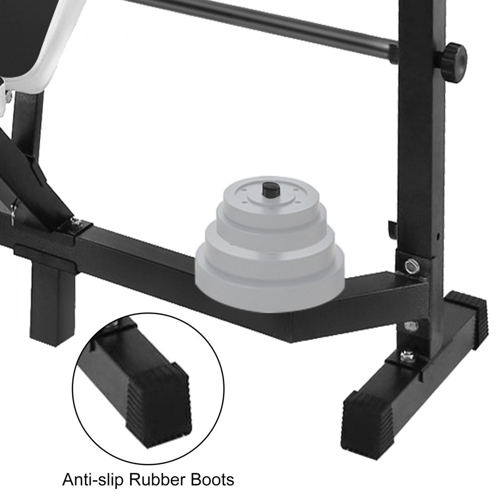 Multi Station Weight Bench Press Leg Curl Home Gym Weights Equipment Adjustable