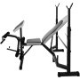 Multi Station Weight Bench Press Leg Curl Home Gym Weights Equipment Adjustable