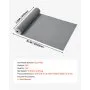 VEVOR Drainage Mat, 90 x 500 cm, PVC Non Slip Commercial Floor Mat, Wet Area Water Drain Splash Matting Hollow Doormat Roll, for Outdoor Indoor Restaurant Swimming Pool Patio Bathroom Washroom, Gray