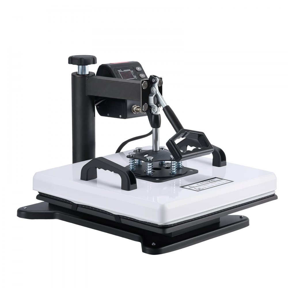 VEVOR Heat Press Machine, 15 x 15 in, 2-in-1 Multifunction, 360° Swing Away, 1200W Double Tube Fast and Even Heating, Digital Precise Control, Sublimation Press Machine for T-Shirts, Hats, Caps