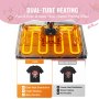 VEVOR Heat Press Machine 12x10 in 2 in 1 with Hat Press for T-Shirts Caps Pink