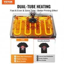 VEVOR Heat Press Machine 12x10in Heat Transfer Machine for T-Shirts Press Green