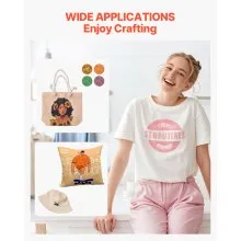 VEVOR Heat Press Machine, 15 x 15 inch, 2 in 1 Heat Transfer Machine with Hat Press, 360° Swing Away T-Shirt Pressing, Digital Precise Control, Fast Even Heating for T-Shirts/Hats/Caps, Black