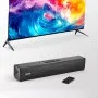 VEVOR Sound Bar for Smart TV, 2.0 Channel, 450 mm Compact Soundbar TV Speakers for Projector, Bluetooth AUX Connection, Remote Control, Easy Setup, 80W Surround Sound System for PC Home Theater Audio