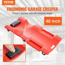 VEVOR 1016 mm Mechanic Plastic Creeper Automotive Rolling Garage 158.8kg HDPE