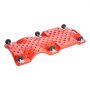 VEVOR Mechanic Plastic Creeper, 36-Inch, 350 lbs Capacity Automotive Rolling Garage Creeper with Molded Ergonomic HDPE Body Padded Headrest & Dual Tool Trays 6 Wheels, for Garage Shop Auto Repair