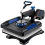 VEVOR Digital Heat Press 15"x15" Mașină de transfer prin sublimare pentru tricouri Swing Away