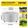 VEVOR Smokeless Fire Pit, Stainless Steel Stove Bonfire, Large 27.6 inch Diameter Wood Burning Fire Pit, Outdoor Stove Bonfire Fire Pit, Portable Smokeless Fire Bowl for Picnic Camping Backyard Silver