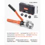 VEVOR Copper Pipe Crimping Tool, Hydraulic Driven Press Tool with 1/2", 3/4", 1" VUS Jaws, Copper Tube Fittings Crimper for Narrow Spaces, Straight & Bend Fittings - Compatible with ProPress