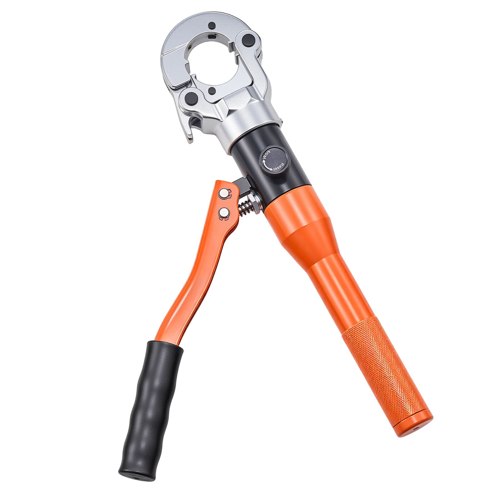 VEVOR Copper Pipe Crimping Tool, Hydraulic Driven Press Tool with 1/2" 3/4" 1" Jaws for VUS Type Copper Tube & 3/8", 1/2", 5/8", 3/4", 1" Jaws for ASTM F1807 PEX Pipe Copper Ring - with Carrying Case