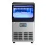 VEVOR Commercial Ice Maker Machine, 90 lbs/24h with 13 lbs Storage Capacity, Countertop/Freestanding/Under Counter, Stainless Steel Ice Maker with LED Display & Self-Cleaning, for Home Bar Restaurant