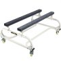white VEVOR jet ski dolly with padded rails and swivel caster wheels for easy transport and storage.