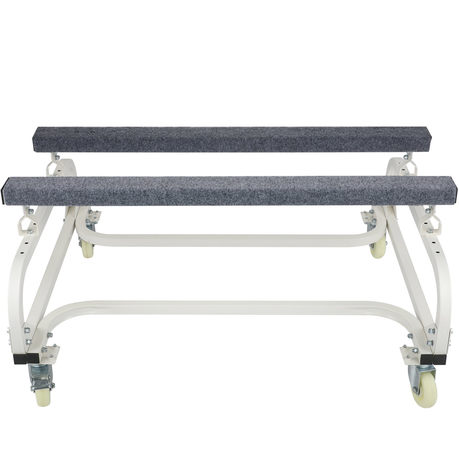 VEVOR jet ski dolly with padded support rails and caster wheels for easy transportation and storage.