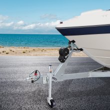 VEVOR Trailer Jack, Boat Trailer Jack 32.8 in, Bolt-on Trailer Tongue Jack Weight Capacity 1000 lb, with PP Wheel and Handle for lifting RV Trailer, Horse Trailer, Utility Trailer, Yacht Trailer