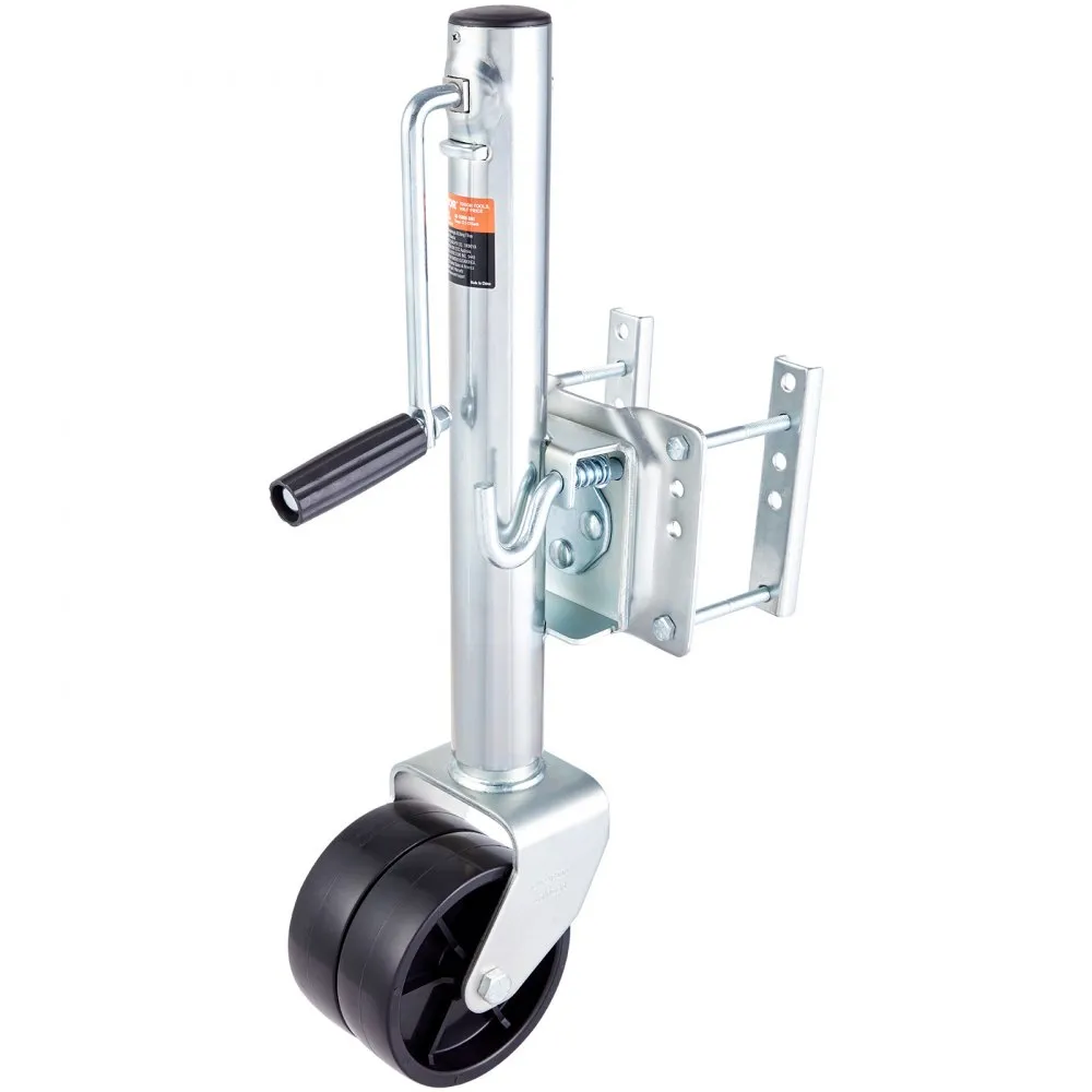 VEVOR Trailer Jack, Boat Trailer Jack 89.7 cm, Bolt-on Trailer Tongue Jack Weight Capacity 907.2 kg, with PP Wheel and Handle for Lifting RV Trailer, Horse Trailer, Utility Trailer, Yacht Trailer