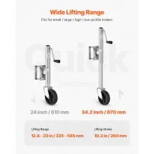 VEVOR Boat Trailer Jack Marine Heavy Duty Swivel Mount Tongue Jack 1000 lbs Load