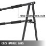 VEVOR pull up bar with foam rolling handle bars and sturdy black frame.