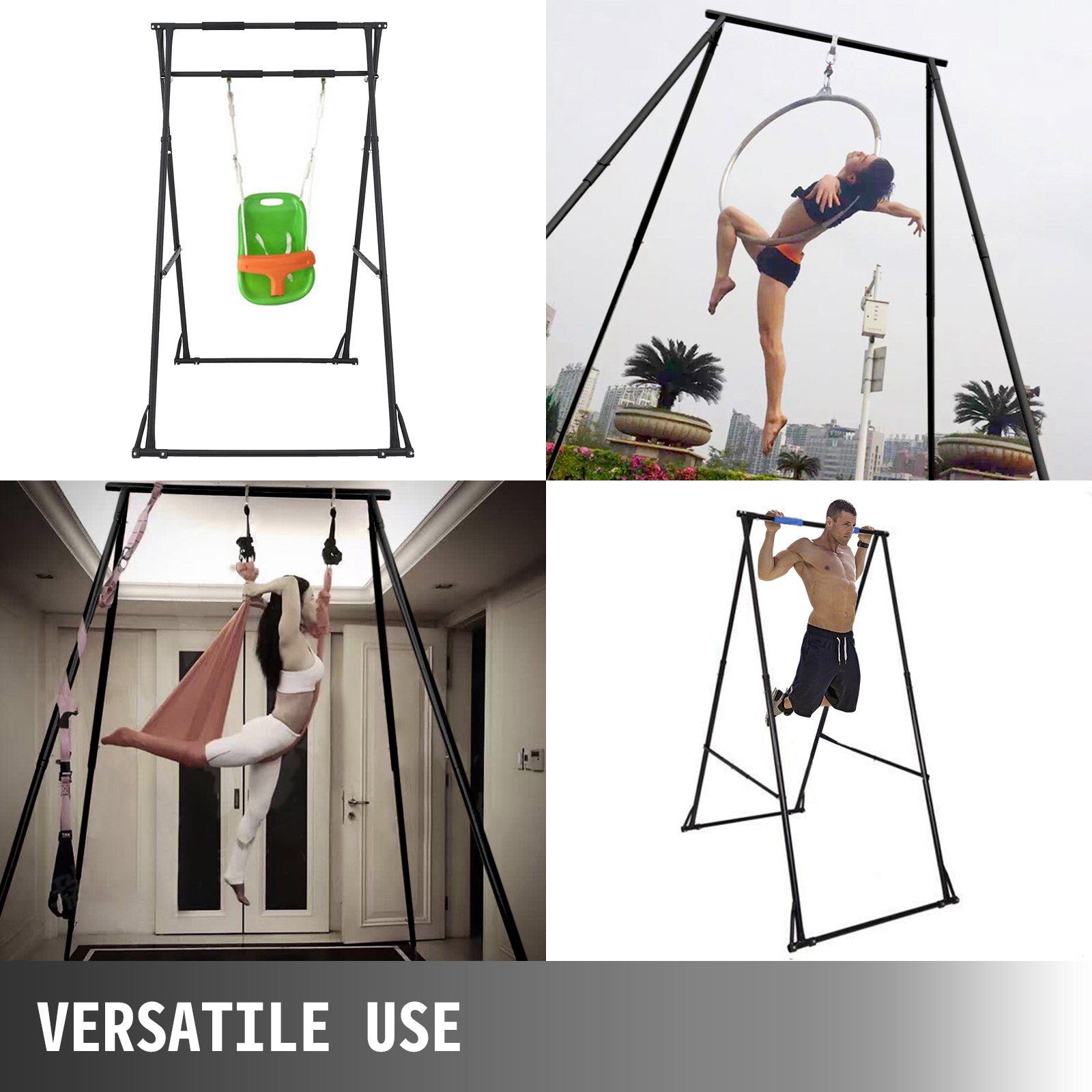 Pull Up Bar Foldable Pull Up Station Aerial Yoga Stand Frame Swing Stand Frame
