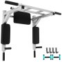VEVOR Wall Mounted Pull Up Bar 2 in 1 Chin-Up Bar Dip Stand Power Home Gym Tower Set for Home Gym Strength Training Equipment for Home Gym Strength Training