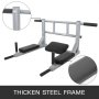 Wall Mounted Pull Up Bar Pad Dip Station Home Gym Fitness Strength Training Gym