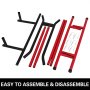 VEVOR 220lbs Pull Up Station,Dip Station Pull Up Bar Free Standing Power Tower Pull Up Tower with Carry Bag Portable Pull Up Rack(Black+Red)
