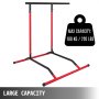 VEVOR 330LBS Pull Up Dip Station Power Tower Station Multi-Station Power Tower Workout Pull Up Station with Carry Bag for Home Fitness (Black Red No Bag),pull-up-bar-2