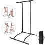 VEVOR 220LBS Pull Up Dip Station Power Tower Station Multi-Station Power Tower Workout Pull Up Station with Carry Bag for Home Fitness (Black),Happybuyblack2000