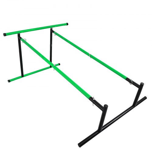 VEVOR 220lbs Pull Up Station,Dip Station Pull Up Bar Free Standing Power Tower Pull Up Tower with Carry Bag Portable Pull Up Rack(Green)