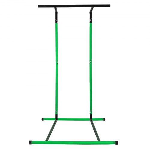 VEVOR 220lbs Pull Up Station,Dip Station Pull Up Bar Free Standing Power Tower Pull Up Tower with Carry Bag Portable Pull Up Rack(Green)