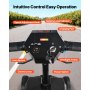 VEVOR 4-Wheel Electric Mobility Scooter for Adults & Seniors, Integrated Foldable Mobility Scooter with 15KM Long Range, All Terrain Travel Wheelchair with 9° Climbing Capacity & 120kg Max Loading