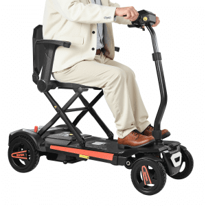 VEVOR 4-Wheel Electric Mobility Scooter for Adults & Seniors, Integrated Foldable Mobility Scooter with 9.3 Miles Long Range, All Terrain Travel Wheelchair with 9° Climbing Capacity & 265LBS Loading | VEVOR US