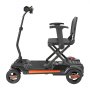 VEVOR 4-Wheel Electric Mobility Scooter for Adults & Seniors, Integrated Foldable Mobility Scooter with 9.3 Miles Long Range, All Terrain Travel Wheelchair with 9° Climbing Capacity & 265LBS Loading