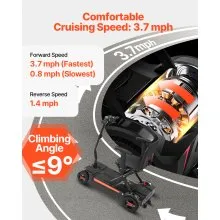 VEVOR 4-Wheel Electric Mobility Scooter Integrated Foldable Mobility Wheelchair