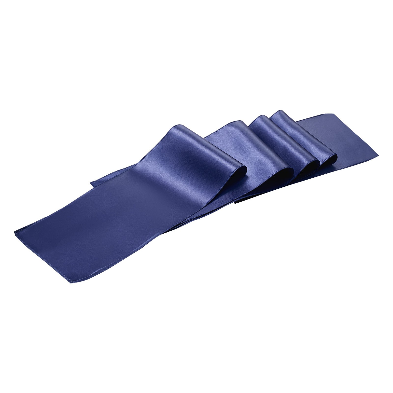 VEVOR Satin Chair Sashes Bows, 50PCS Chair Ribbon Ties Back Sash, 7 x 108 inch, Navy Blue Wedding Reception Decoration, for Wedding Ceremony Baby Shower Party Events Banquet Chair Cover Decoration