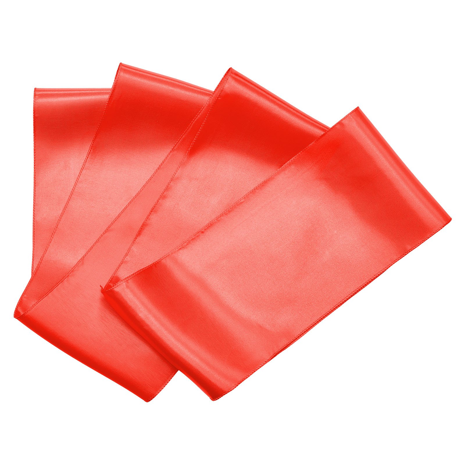 VEVOR Satin Chair Sashes Bows, 50PCS Chair Ribbon Ties Back Sash, 7 x 108 inch, Red Wedding Reception Decoration, for Wedding Ceremony Baby Shower Party Events Banquet Chair Cover Decoration