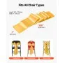 VEVOR Stretch Spandex Chair Sashes Bows, Chair Slipcover and Stretch Chair Sash, Elastic Chair Bands, Fitting Wedding, Holiday, Banquet, Party, Celebration Chair Decoration (50 PCS Gold)