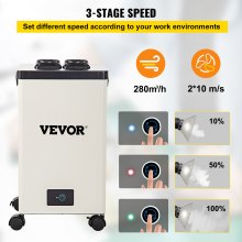 VEVOR Solder Fume Extractor, 150W 165CFM Soldering Smoke Extractor with 3-Stage Filters, 3 Speed Adjustable Smoke Absorber and Purifier for Soldering, Engraving, DIY Welding, Salon