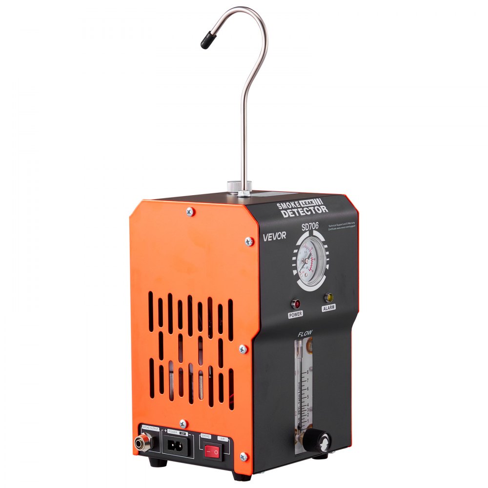 VEVOR Automotive Smoke Machine Leak Detector, DC 12V EVAP Vacuum Diagnostic Tester with Built-in Air Pump, Pressure Gauge & Flow Meter, 2-Mode Fuel Detector for Cars, Motorcycles, Trucks, Boats, ATVs