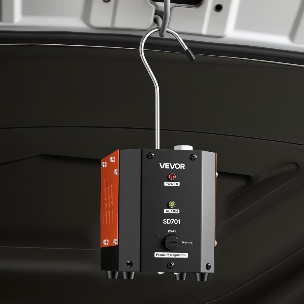 VEVOR Automotive Smoke Machine Leak Detector, DC 12V EVAP Vacuum Diagnostic Tester with Built-in Air Pump, Adjustable Pressure, Vacuum Pipeline Fuel Diagnostic Detector for Cars, Motorcycles, Boats