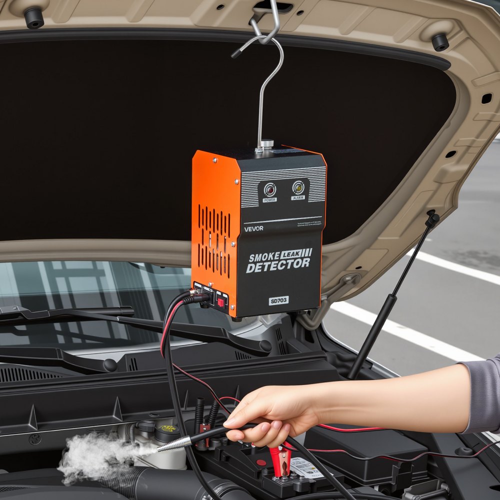 VEVOR Automotive Smoke Machine Leak Detector, DC 12V EVAP Vacuum Diagnostic Tester with Built-in Air Pump, Dual-Mode Vacuum Pipeline Fuel Diagnostic Detector for Cars, Motorcycles, Trucks, Boats, ATVs