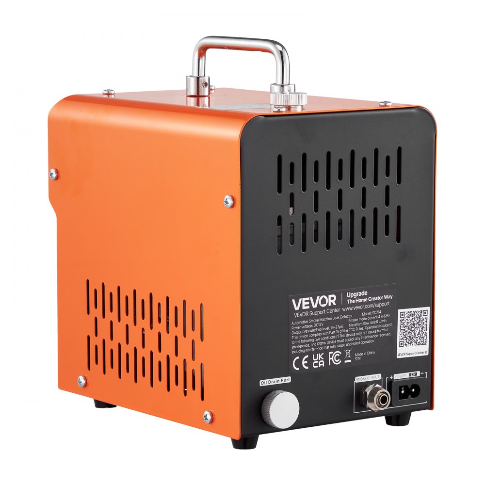 VEVOR Automotive Smoke Machine Leak Detector, DC 12V EVAP Vacuum Diagnostic Tester with Built-in Air Pump & Pressure Gauge, Dual-Mode Pipeline Fuel Detector for Cars, Motorcycles, Trucks, Boats, ATVs