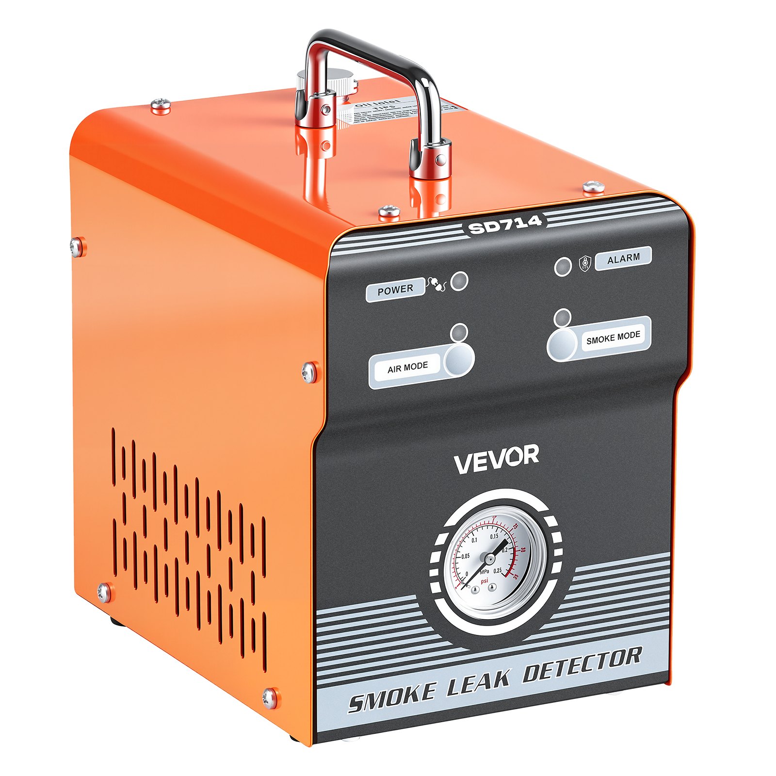 VEVOR Automotive Smoke Machine Leak Detector, DC 12V EVAP Vacuum Diagnostic Tester with Built-in Air Pump & Pressure Gauge, Dual-Mode Pipeline Fuel Detector for Cars, Motorcycles, Trucks, Boats, ATVs