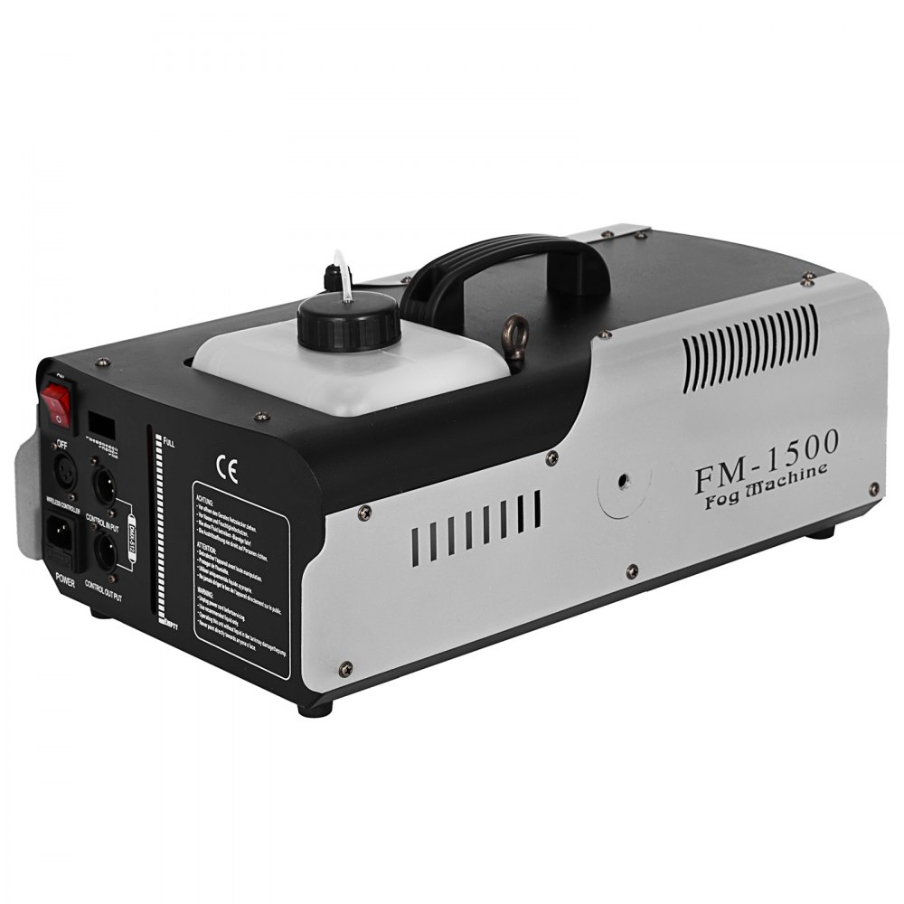 VEVOR Fog Machine, 1500W 2L 9 LED Lights, Smoke Fogger Portable with Wireless Remote Control, DJ Stage for Club, Parties, Weddings and Holidays