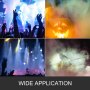 VEVOR Fog Machine, 1500W 2L 9 LED Lights, Smoke Fogger Portable with Wireless Remote Control, DJ Stage for Club, Parties, Weddings and Holidays