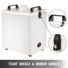 VEVOR Pure Air Fume Extractor 80W Smoke Air Purifer 180m3/h Air Volume Air Pure Purifier 220V Portable Fume Extractor 58 dBA Low-Noise Smoke Purifier for CNC Laser Engraving Machine