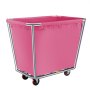 VEVOR Basket Truck, 16 Bushel Steel Canvas Laundry Basket, 3" Diameter Wheels Truck Cap Basket Canvas Laundry Cart Usually Used to Transport Clothes, Store Sundries Suitable for Hotel, Home, Hospital